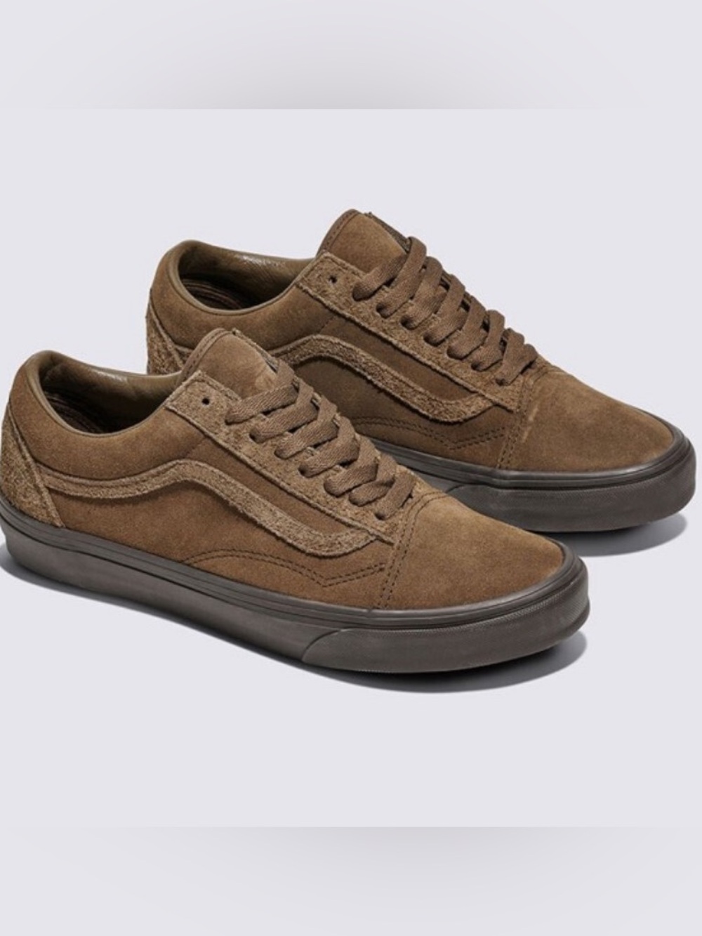 Vans Distressed Brown Suede Sneakers